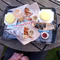 Vegan fish’n’chips at Poseidon's Kitchen in Oleron