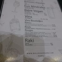 menu 3 at Bulldog Vegan in Paris