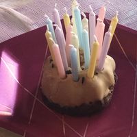 You absolutely CAN fit 19 candles on one cake 😂  at Planty Sweet in Albuquerque