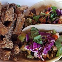 Tacos at Wanderlust Vegan Eatery in Albuquerque