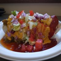 Smothered "Hefty One" at Wanderlust Vegan Eatery in Albuquerque