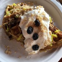 Blueberry lavender pancakes at Wanderlust Vegan Eatery in Albuquerque