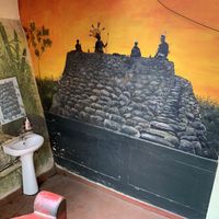 nice decor  at Yaotsu's Veggie Table in Kohima