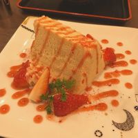 strawberry cake at Ippuku Cafe in Kyoto