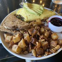 Harvest vegan omelette   at Breakfast Republic - Mission Beach in San Diego