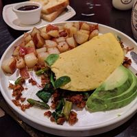 Mung bean "egg" omelette at Breakfast Republic - Mission Beach in San Diego