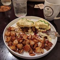 "Eggs" benedict at Breakfast Republic - Mission Beach in San Diego