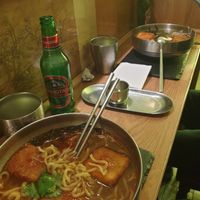 Ramen on the counter. at Panda Cantina - Rua da Prata in Lisbon