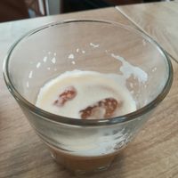 Ice latte with plant mylk at Budapest Baristas in Budapest
