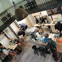 Bar counter at Budapest Baristas in Budapest