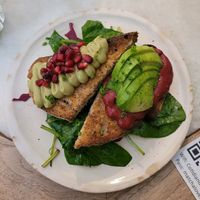 Avocado toast at Cotidiano in Lisbon