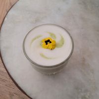 Oat matcha latte at Cotidiano in Lisbon