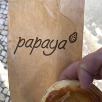 Traditional Portuguese dessert. (Vegetarian) Tasty  at Papaya in Faro