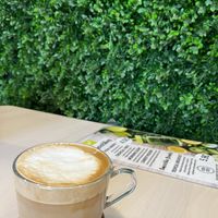 latte w soy  at Papaya in Faro