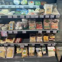Vegan meat and cheese at EkoPlaza in Breda