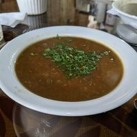 Lentil and rice stew. Soooo delicious! at Persian House in Mindo