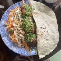 Falafel plate  at Persian House in Mindo