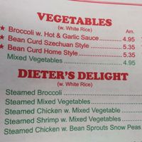 Menu at Lucky Garden in Palm Bay