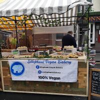 Market stall - social media  at Ellephant Vegan Bakery in Middlesbrough