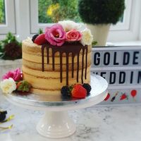 Parents Anniversary cake  at Ellephant Vegan Bakery in Middlesbrough