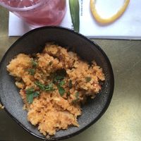 Side of Mexican rice at Elephant and The Dove in Skaneateles