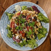 Mediterranean Waffle at Bio Cafe in Aberdeen