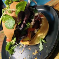 Godfather burger   at Bio Cafe in Aberdeen