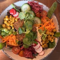 Nourish vegan bowl  at Bio Cafe in Aberdeen