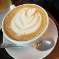 Oat lattee  at Bio Cafe in Aberdeen