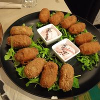 Albóndigas de setas y de calabaza at Serendipia in Granada