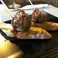 Tapa de albóndigas  at Serendipia in Granada