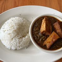 Okra stew  at Mansa Kunda in Takoma Park