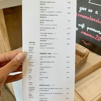 Menu at OMOMO Tea Shoppe in Chino Hills