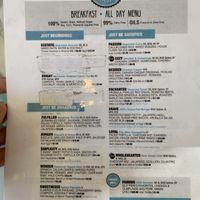 Small menu - about 4 vegan/vegan option dishes available  at Just BE Kitchen in Denver