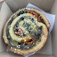 Pesto pizza scroll  at Darringtons in Burswood