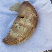 Curried potato pastie  at Darringtons in Burswood