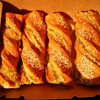 Teatime treat of Cashew Cheeze Twists at Darringtons in Burswood