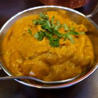 Mushroom & spinach curry at Sizzler Restobar in Woodend