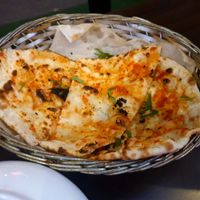 Garlic naan at Sizzler Restobar in Woodend