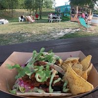 Vegan tacos at Taco Bar in Szigliget