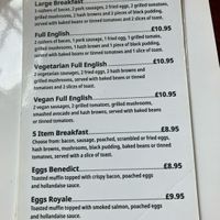Vegan full English  at The Waterford Arms in Whitley Bay