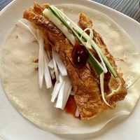 ‘Duck’ pancakes  at Four Regions in Richmond Upon Thames