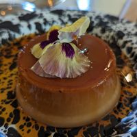 Vegan flan at Cielo Rojo in Takoma Park