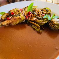 brussels sprouts mole at Cielo Rojo in Takoma Park