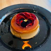 vegan flan at Cielo Rojo in Takoma Park
