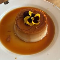 Vegan flan on the dessert menu!  at Cielo Rojo in Takoma Park