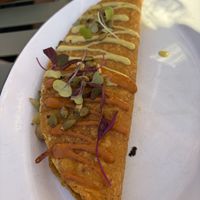 Papas and rajas quesadillas   at Cielo Rojo in Takoma Park