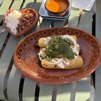 Mushroom enchiladas   at Cielo Rojo in Takoma Park