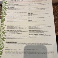 All vegan menu!  at Cielo Rojo in Takoma Park