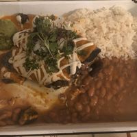 Drunken mushroom enchiladas! at Cielo Rojo in Takoma Park